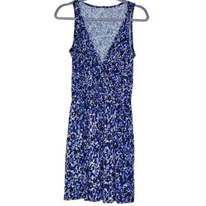 Love Appella Blue Mixed Print Jersey Dress SM‎ vacation outfit swimsuit coverup